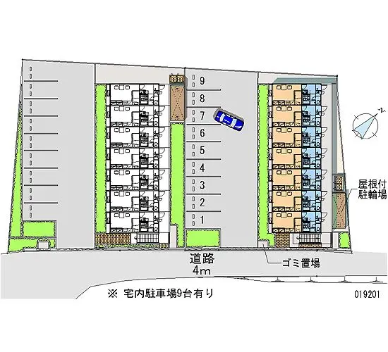 ★手数料０円★たつの市誉田町福田　月極駐車場（LP）